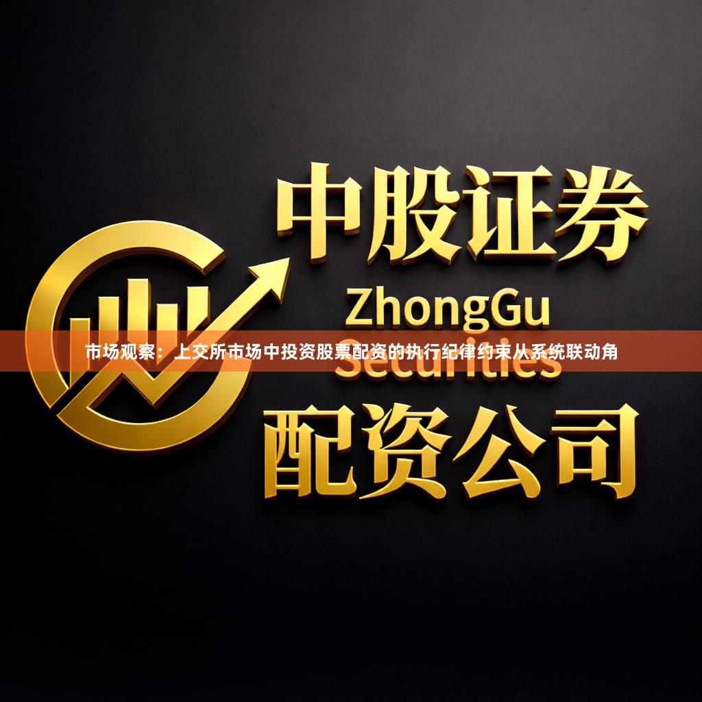 市场观察:上交所市场中投资股票配资的执行纪律约束从系统联动角